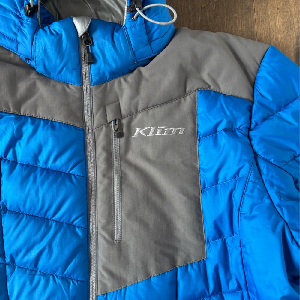 Klim, Blue and Gray Puffer Jacket, X-Large - Picture 2 of 10